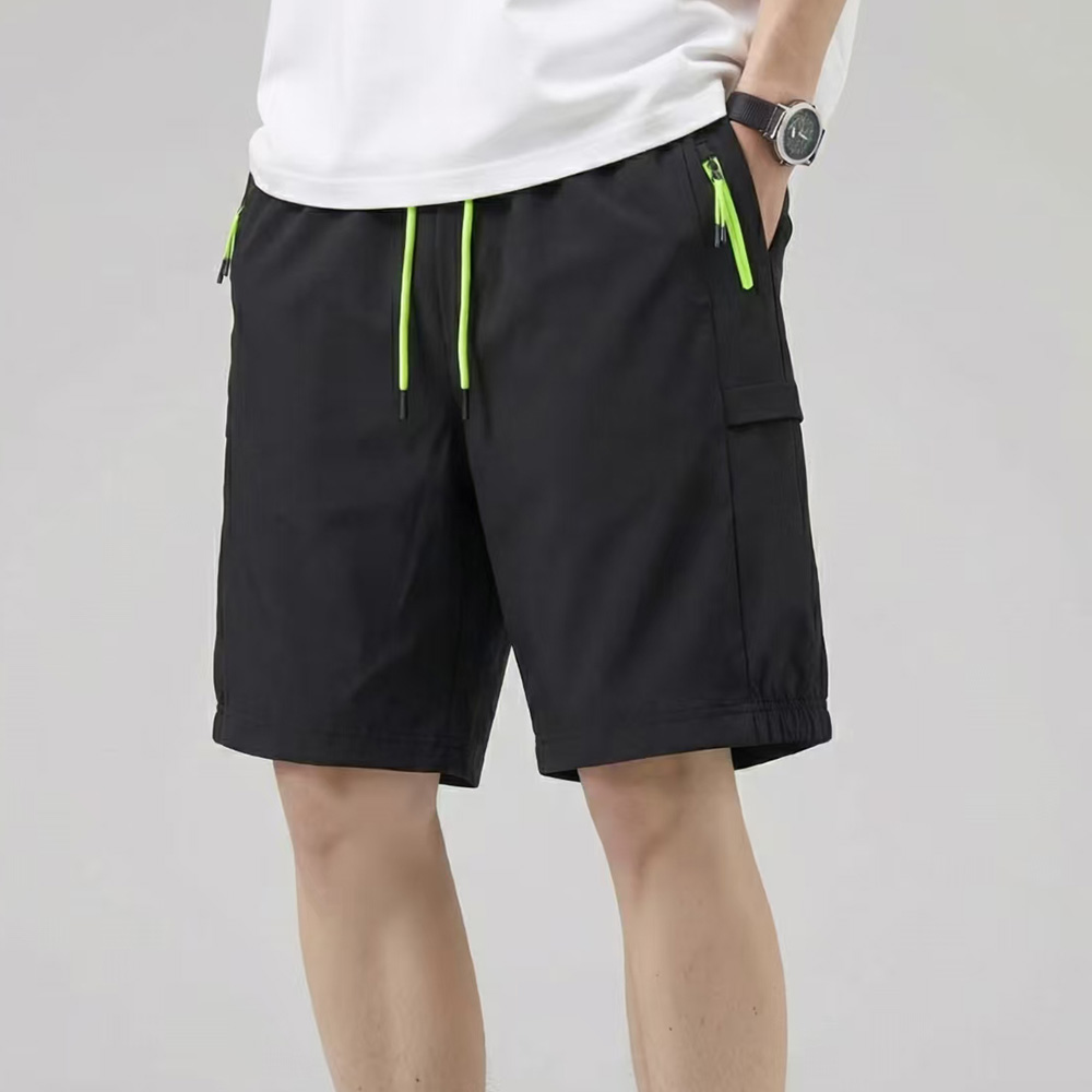 Men's Fluorescent Strip Sports Shorts