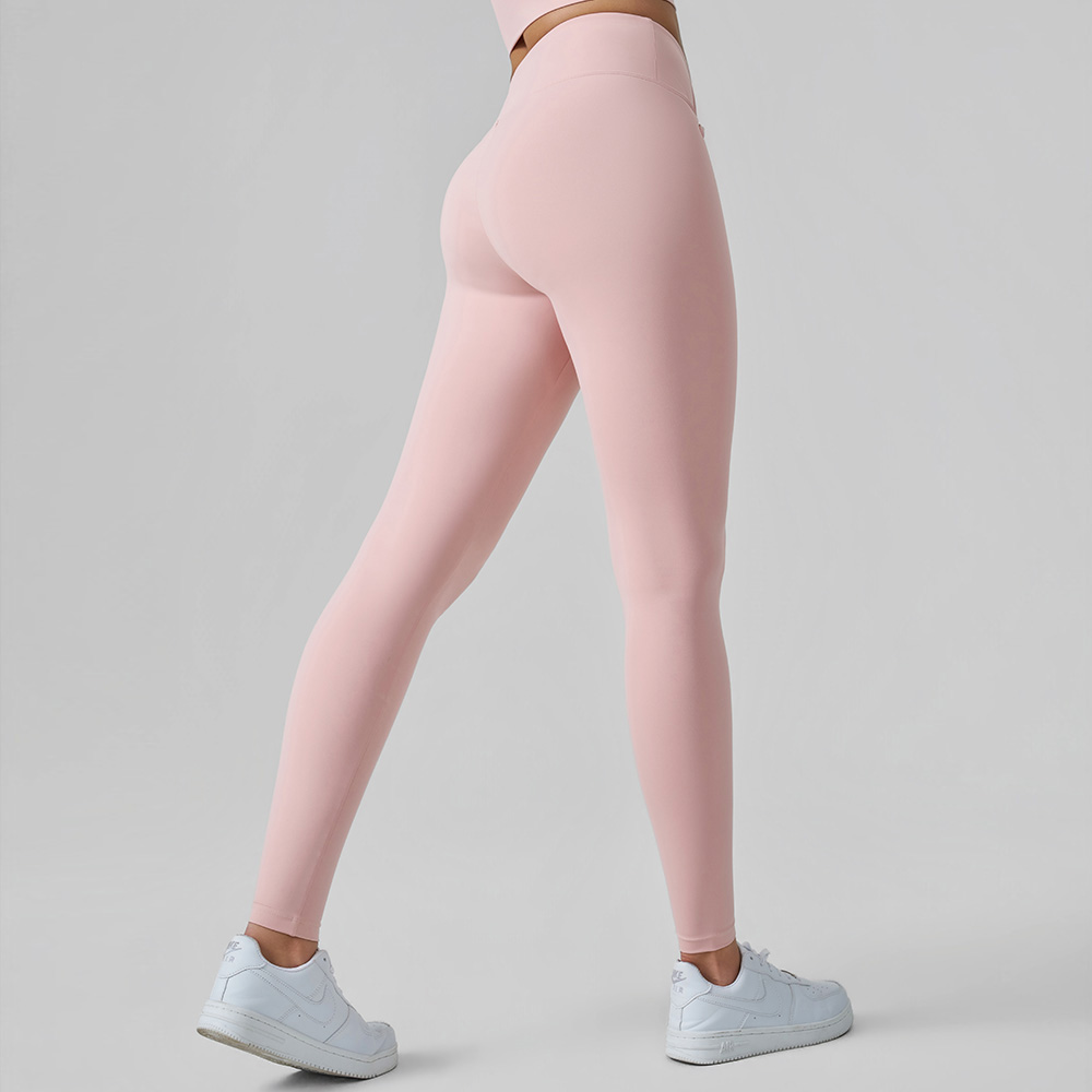 High-Waisted Ruched-Waist Yoga Pants