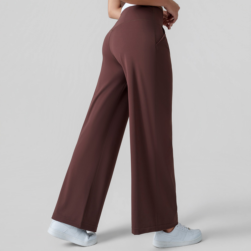 High-Waisted Relaxed Wide-Leg Yoga Pants