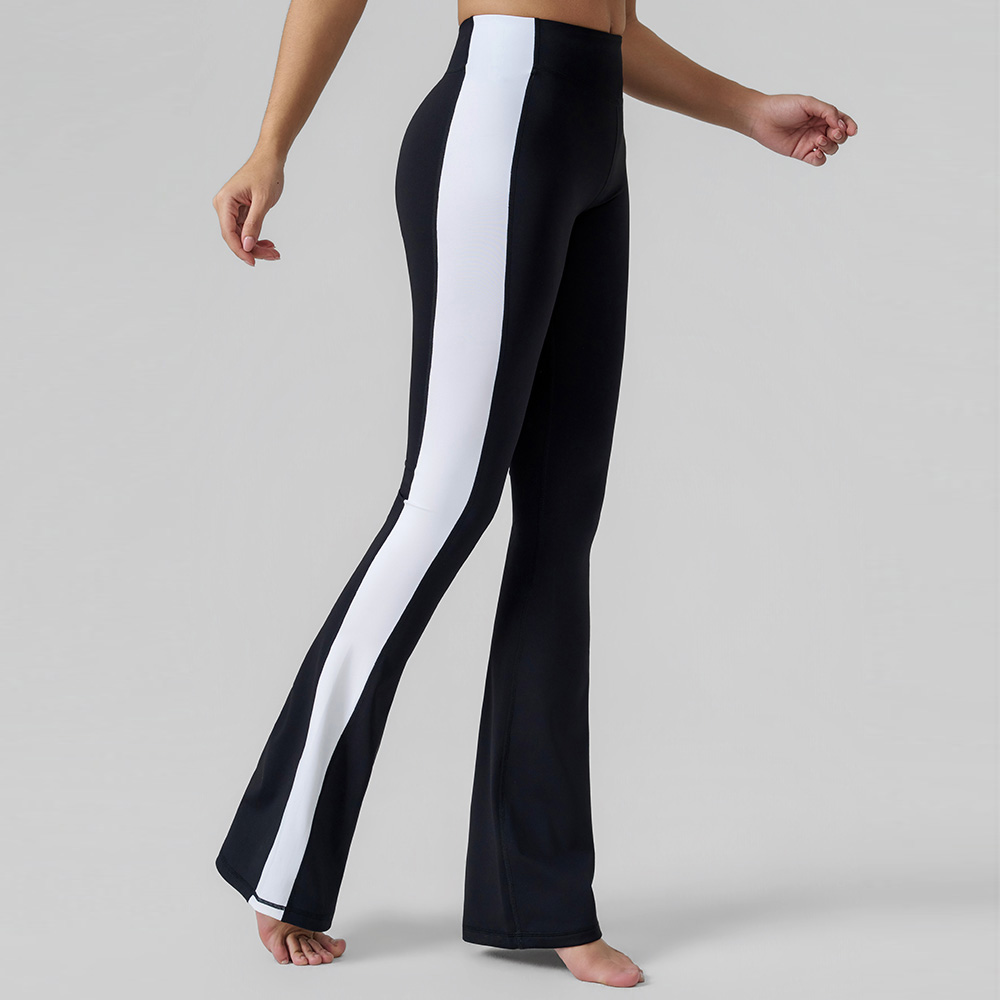 Color-Block Slim Flare Yoga Pants