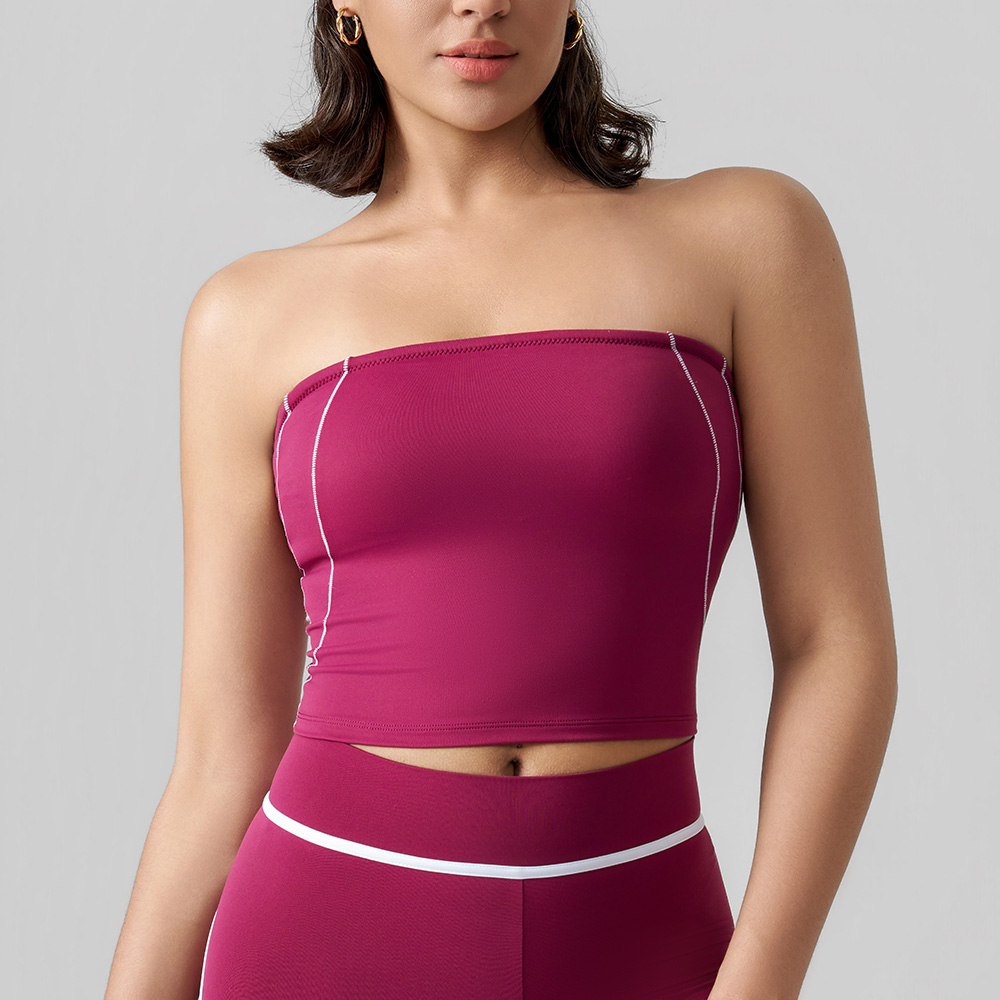 Color Block Wrap Bandeau Bra