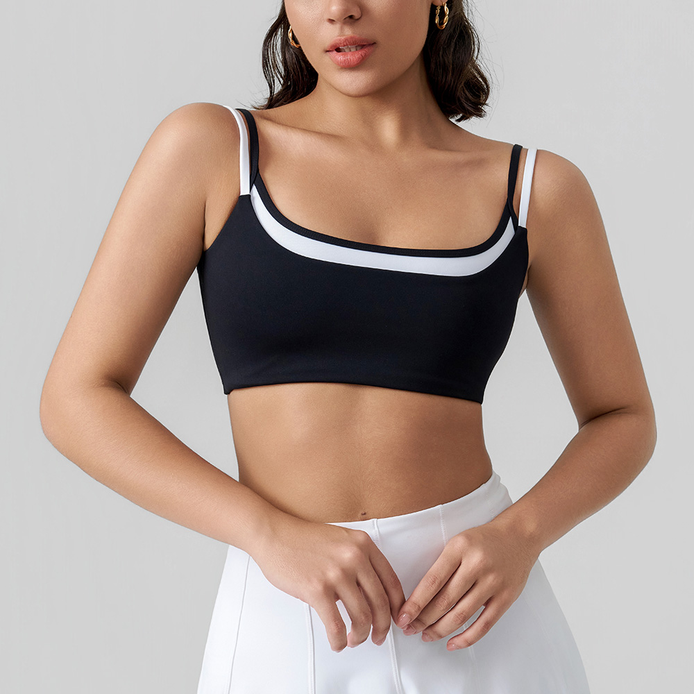 Backless Straps Dual Layer Sport Bra